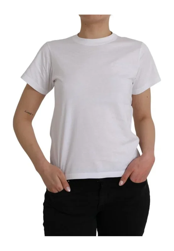 Logo Tee Short Sleeves- White Tops