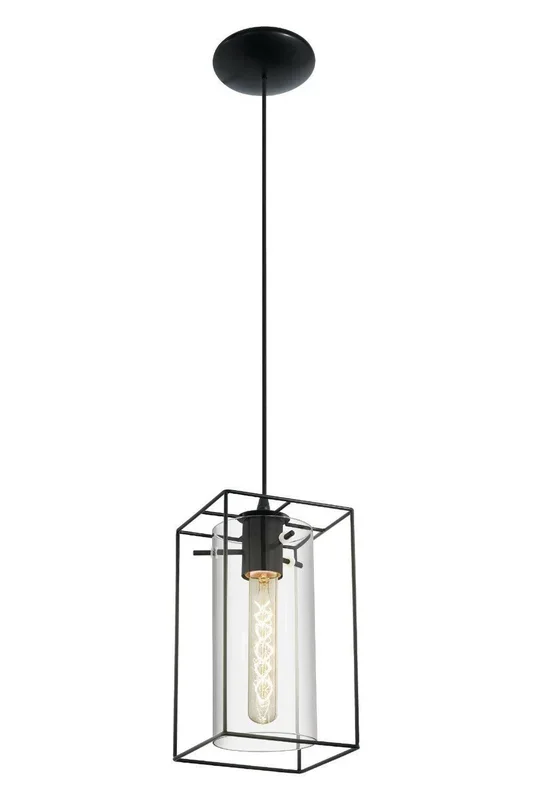 Loncino Smoke And Glass And Metal 1 Light Ceiling Fitting