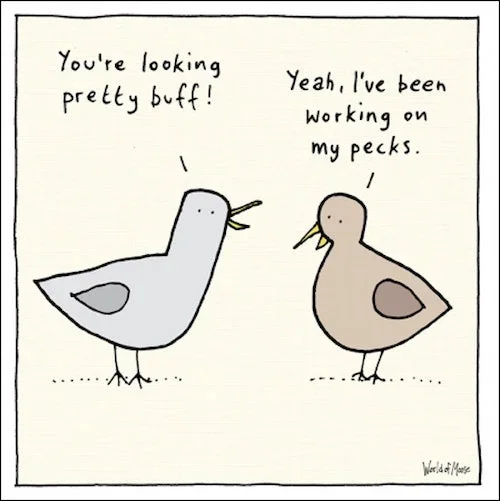Looking Buff Duck Card