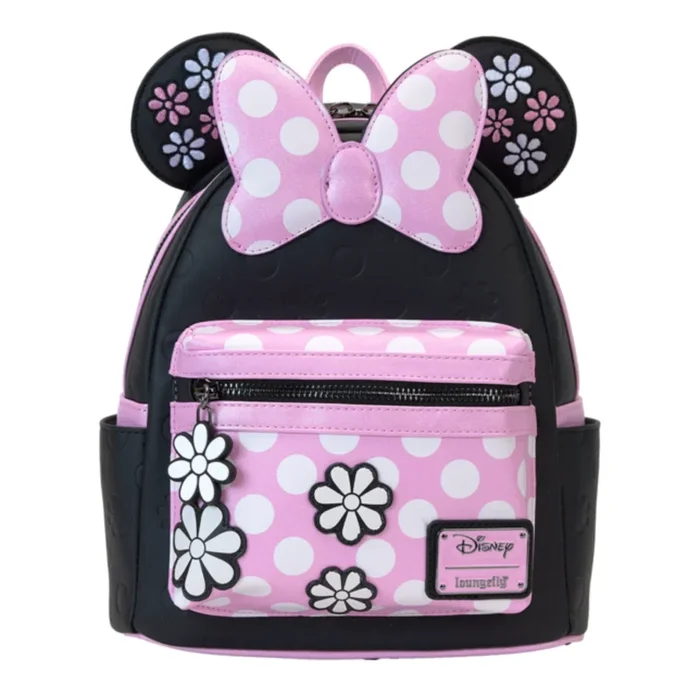 Loungefly – Disney Minnie Mouse Floral Rock the Dots Mini Backpack