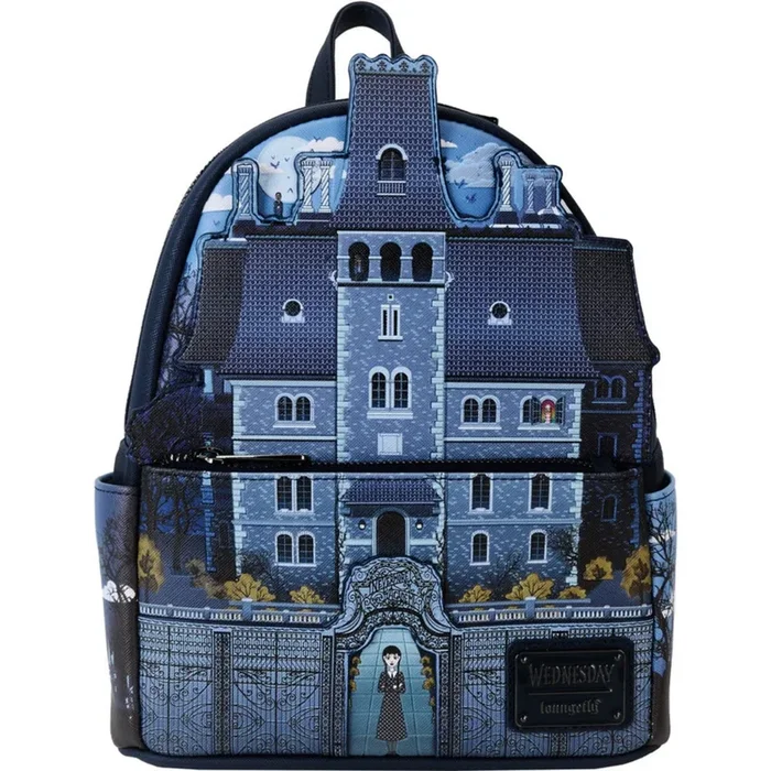 Loungefly – Wednesday Adams Nevermore Academy Mini Backpack – Glow in the Dark