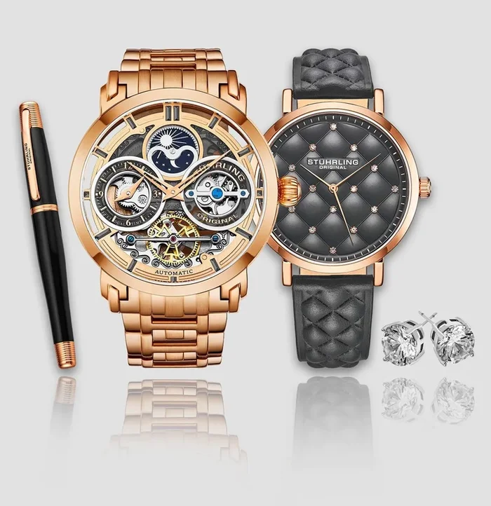 Luciano 371B.04, Audrey 3945.1 with Signature Pen and Stud Earring