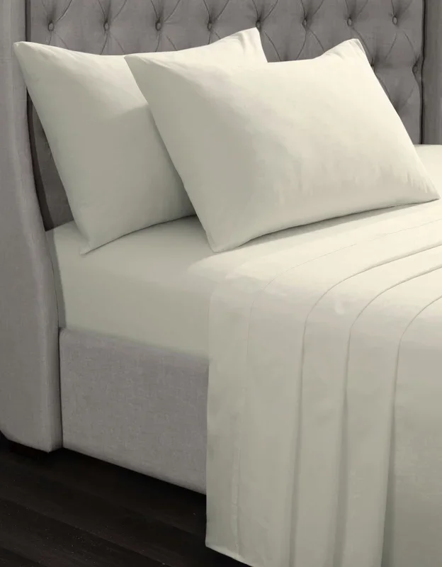 Luxury 100% Cotton 35cm Deep Fitted Sheet – Soft & Hypoallergenic
