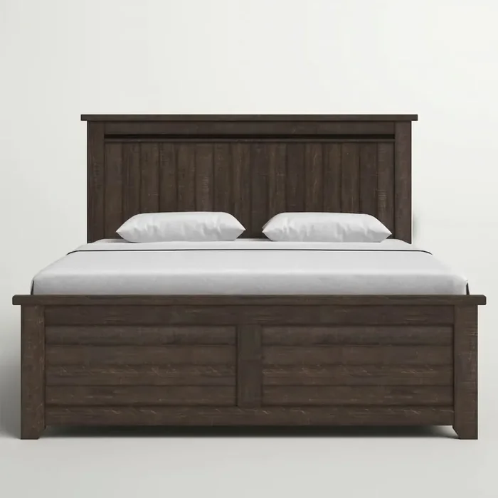 Madison County Rustic Reclaimed Pine Farmhouse King Panel Bed