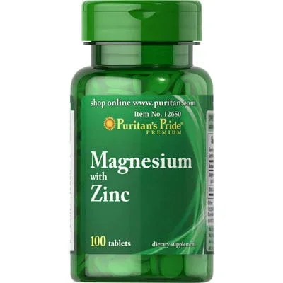 Magnesium mit Zink 266 mg 10 mg Magnesium mit Zink 100 Kapseln PURITAN’S PRIDE