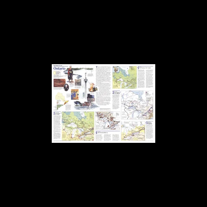 Making of Canada, Ontario Theme – Published 1996 Map