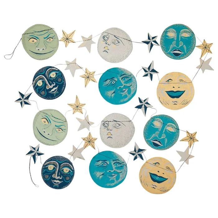 Man on the Moon Paper Garland