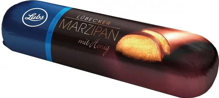 Marzipan mit Liebstöckel in Milchschokolade BIO 50 g – LUBS