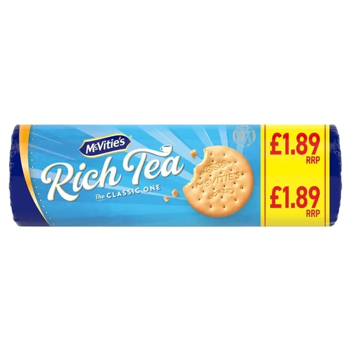 McVitie’s Rich Tea Biscuits 300g PMP £1.89 – Case of 12