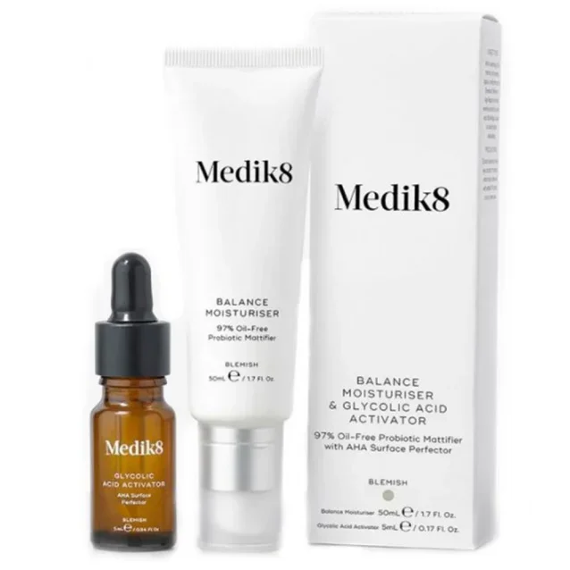 Medik8 Balance Moisturiser And Glycolic Acid Activator 50ml