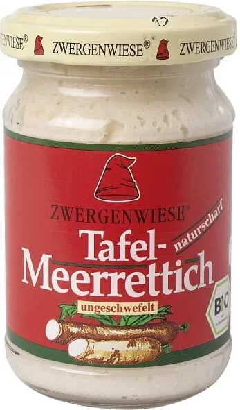Meerrettich gerieben glutenfrei BIO 90 g – ZWERGENWIESE