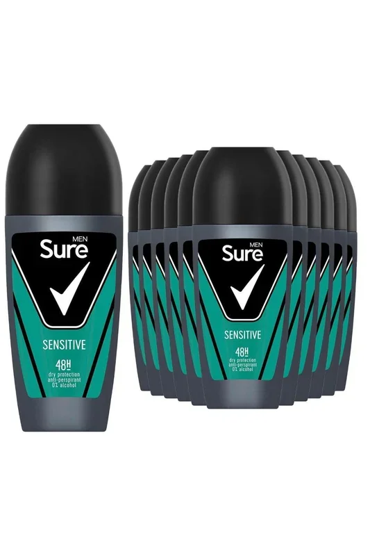 Men ‘Antiperspirant Roll On’ 48H Sweat & Odour Protection, 12x50ml