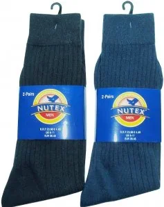 Men’s Plain Ribbed Socks Size 6-11