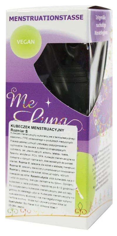 Menstruationstasse Größe S schwarz – ME LUNA