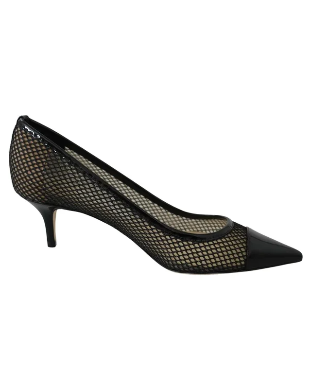 Mesh and Leather Amika 50 Pumps