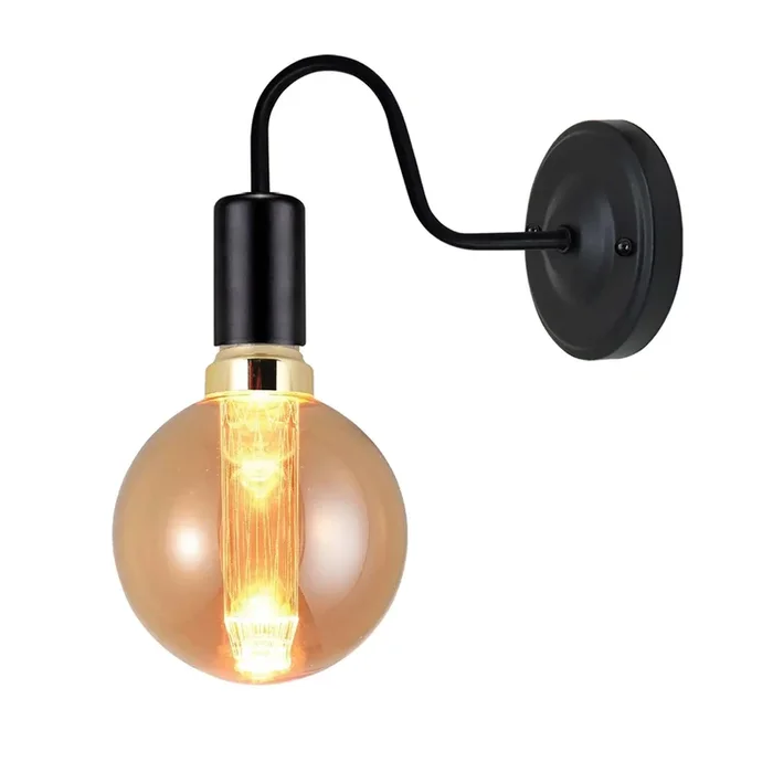 Metal Swan Neck Wall Sconce Light Vintage wall lamp~3840