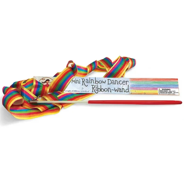 Mini Rainbow Dancer Ribbon-wand