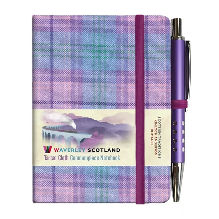 Mini Tartan Notebook with Pen – Romance