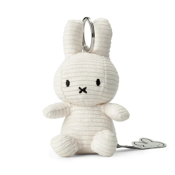 Mini White Miffy Corduroy Keyring