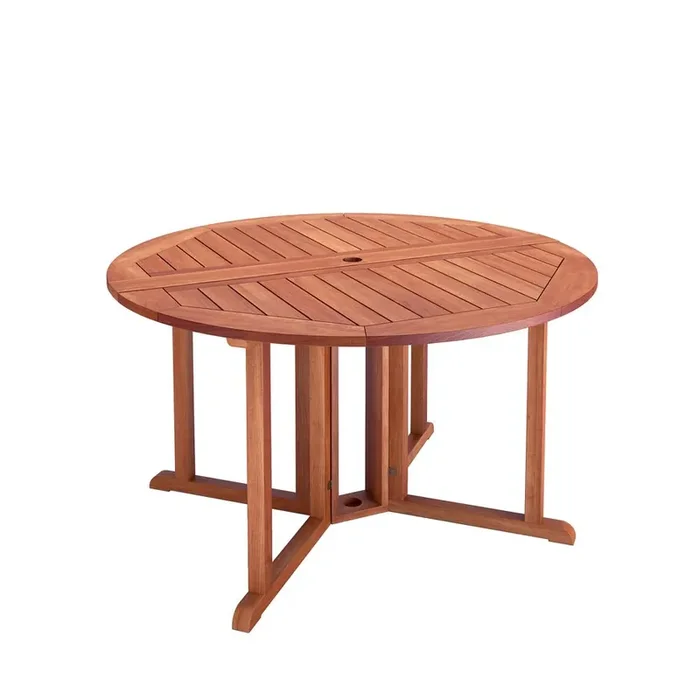 Miramar Cinnamon Brown Hardwood Outdoor Drop Leaf Dining Table