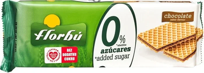 Mit Kakao gefüllte Waffeln ohne Zuckerzusatz 160 g FLORBU