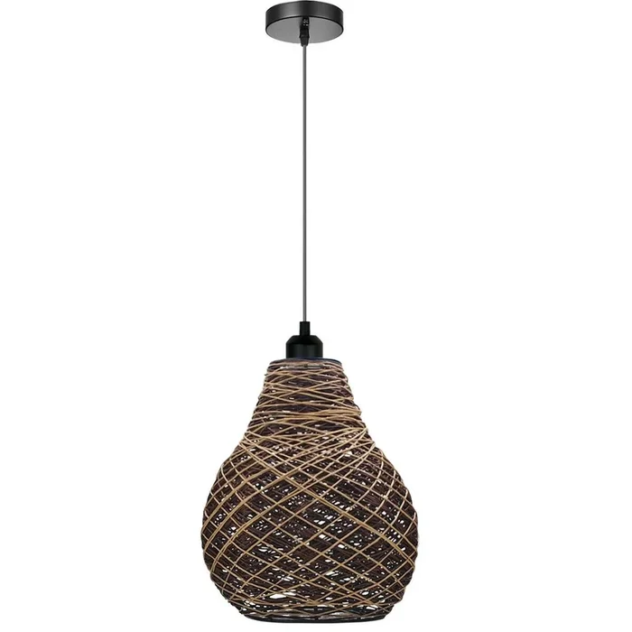 Modern Decorative Woven Rattan Cage Pendant Hanging Lighting~1796