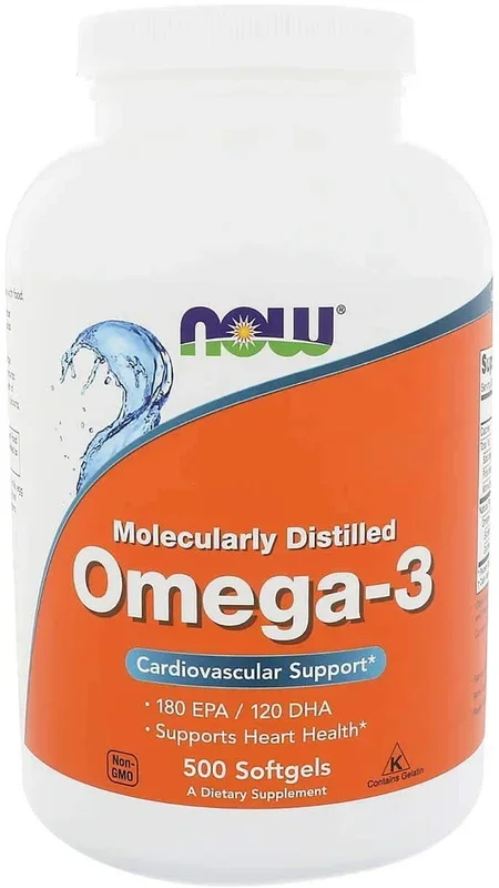 Molekular destilliertes Omega3 500 Kapseln NOW FOODS