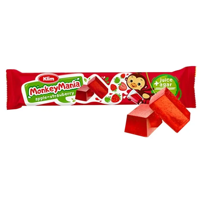 Monkey Mania Jelly – Apfel – Erdbeere 39g KLIM