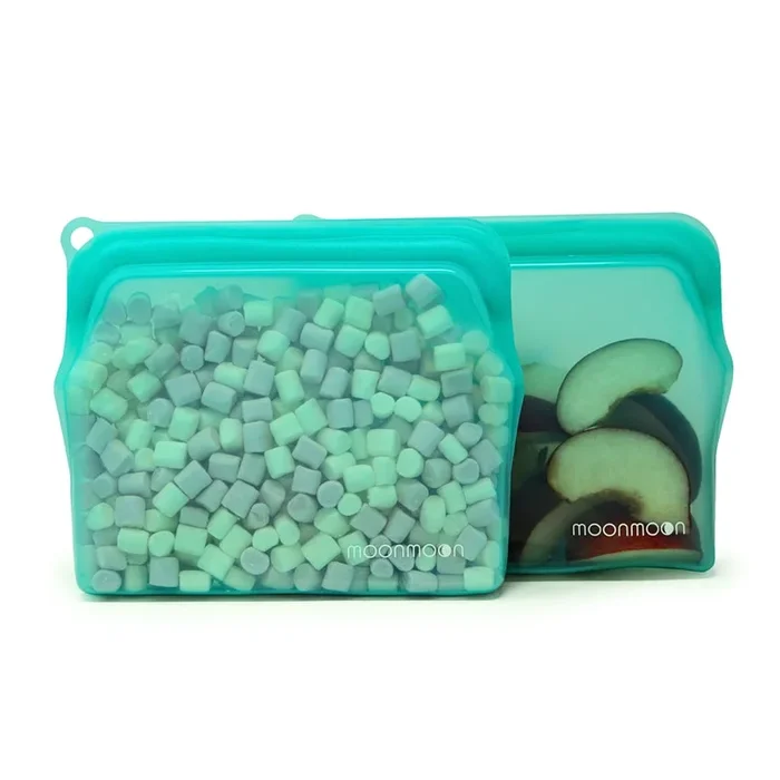 Moonmoon Reusable Silicone Food Bags Medium – x2 Pack