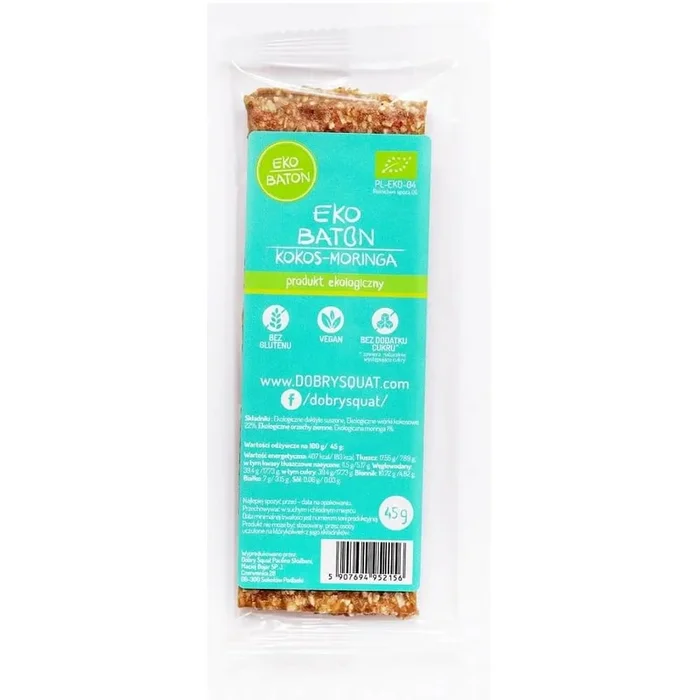 Moringa Kokos Riegel BIO 45 g – GOOD SQUAT