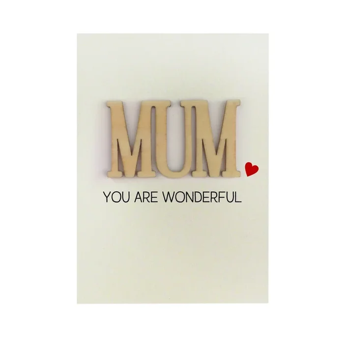 Mum You Are Wonderful Card