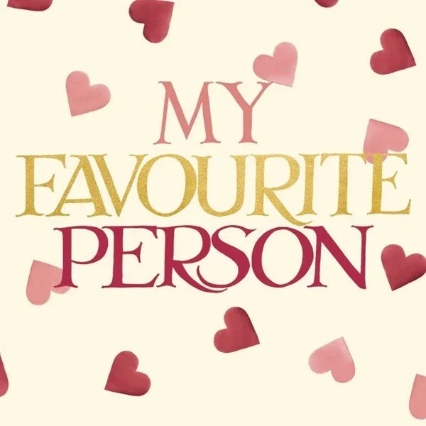 My Favourite Person Valentines Card