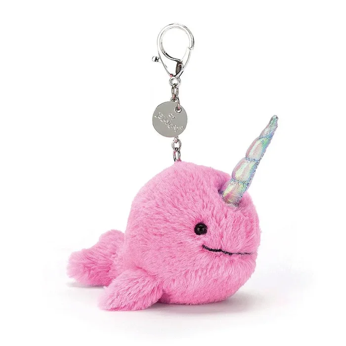 Narwhal Fuchsia Bag Charm