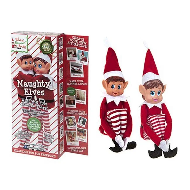 Naughty Elves Behavin Badly 12″ 2 Pack