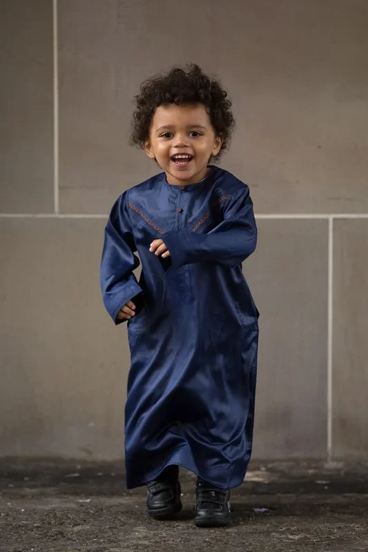 Navy Boys Omani Thobe