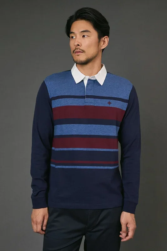 Navy Stripe Rugby Shirt