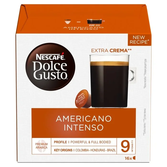 NESCAFÉ Dolce Gusto Americano Intenso coffee pods 16 Pack – Case of 3