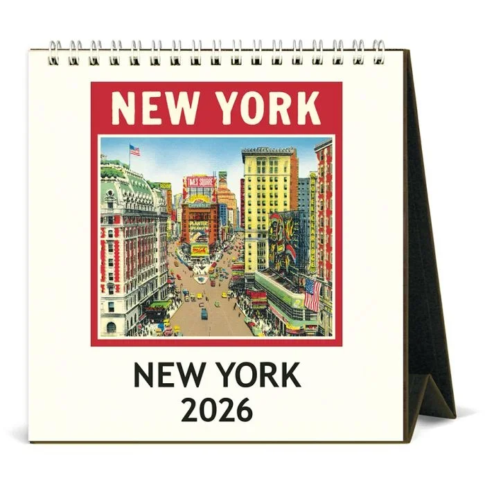 New York 2026 Desk Calendar