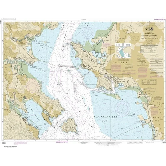 NOAA Chart 18653 – San Francisco Bay—Angel Island to Point San Pedro