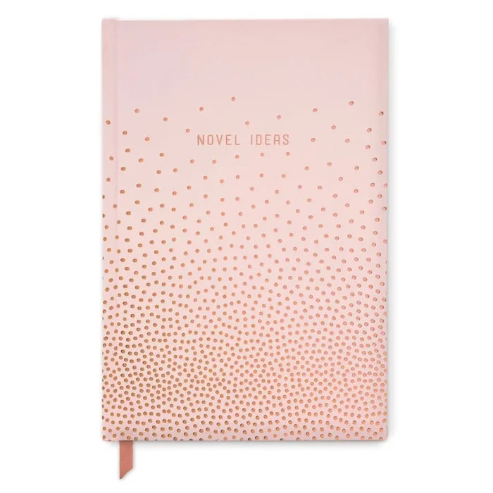 Novel Ideas Copper Dots Hard Cover Pink Journal