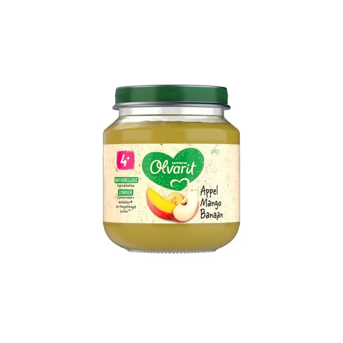 Olvarit Apple, mango and banana (from 4 months)