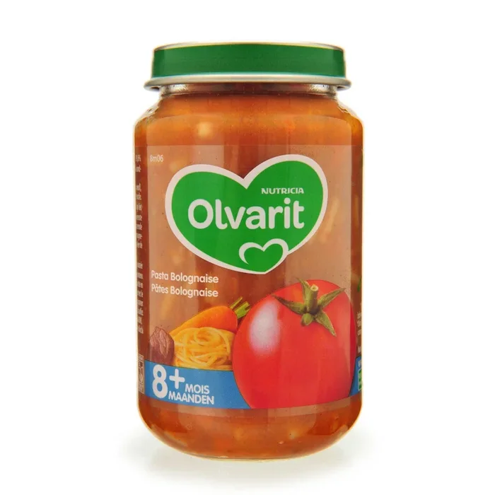 Olvarit Pasta bolognaise 2-pack (from 8 months)