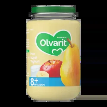 Olvarit Pear, apple and yoghurt (from 8 months)