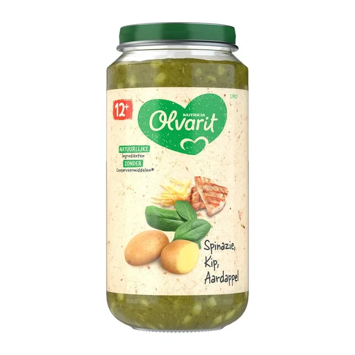 Olvarit Spinach, chicken and potatoes (from 12 months)