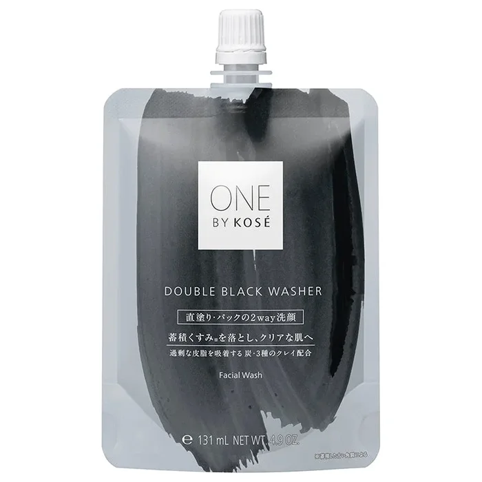 ONE BY KOSE Double Black Washer – Face Wash