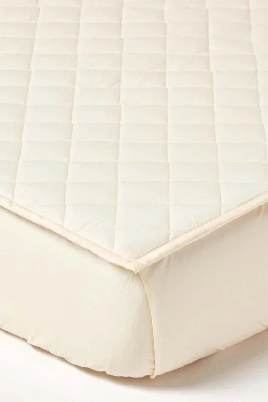 Organic 300 TC Luxury Quilted Deep Fitted Mattress Protector