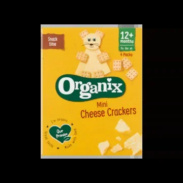 Organix Mini cheese crackers (from 12 months)