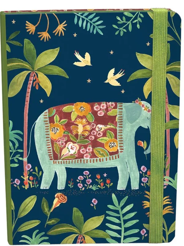 Over The Rainbow Elephant Notebook A5