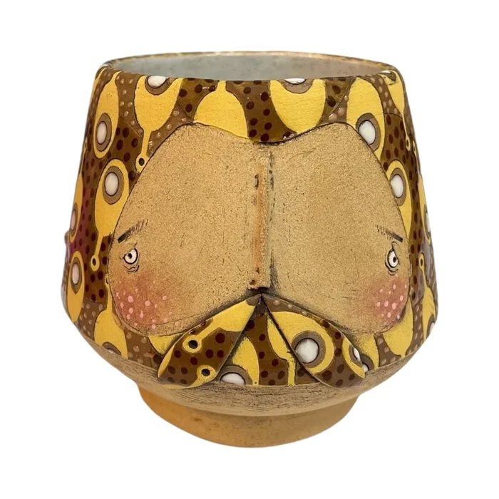 Paddle Yellow Beard Ceramic Planter