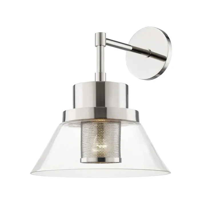 Paoli Wall Sconce In Polished Nickel Color